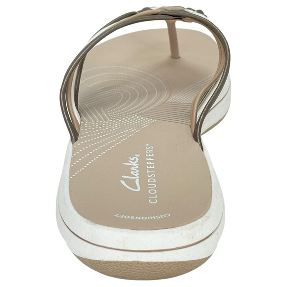 Clarks Cloudsteppers Breeze Coral Womens Thong Sandals Size 8M - Picture 5 of 11